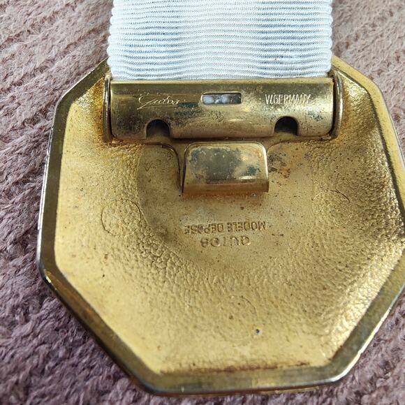 Gutos Statement Belt Black White Gold West Germany Vintage  display picture 1